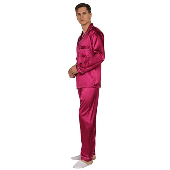 NEW Mens Silky Satin Sleepware - Picture 5 of 6